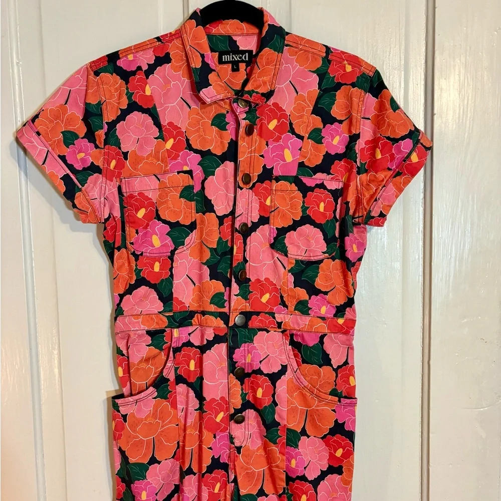 Mixed by Nasrin Ruby Jumpsuit - Picture 2 of 9